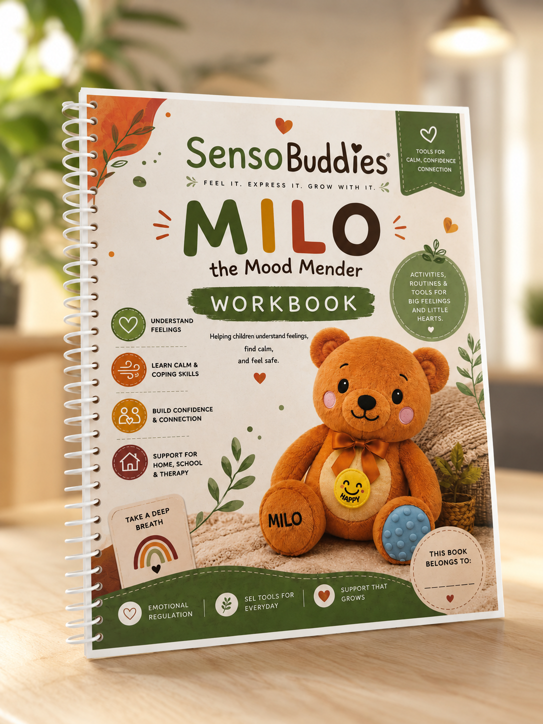 Founder with SensoBuddies products
